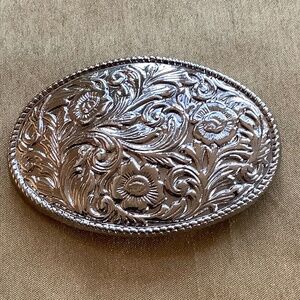 Western Wear Sterling belt buckle